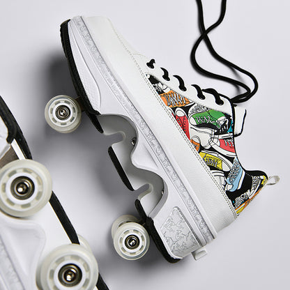 Double-row Heelys Roller Skating - The Skating Shoes