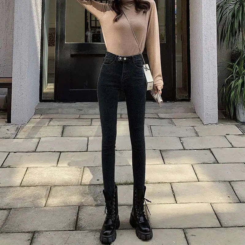 Black Slim Pencil Pants
