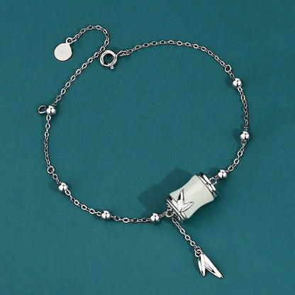 S925 Sterling Silver Natural Tianyuzhu Bracelet Necklace