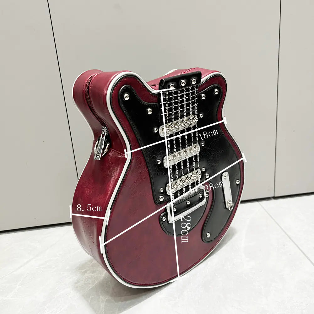 Women's Guitar-Shaped Shoulder Bag