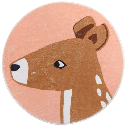 Adorable Kids' Cartoon Play Rug, Machine Washable