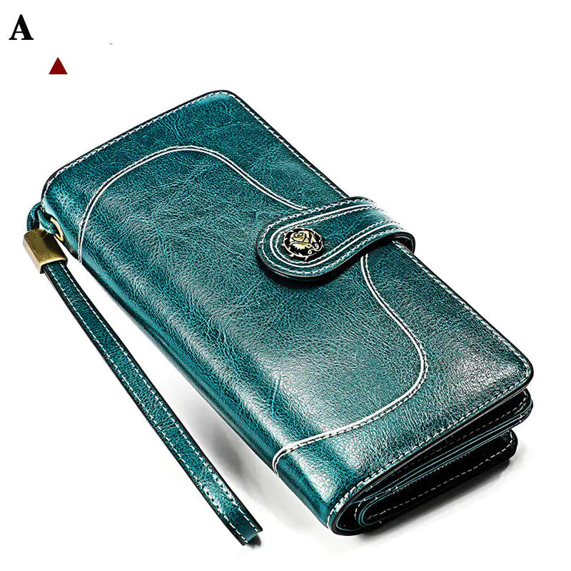 Soft Leather Long Wallet for Ladies