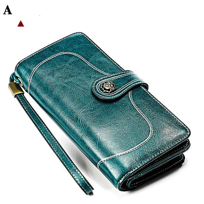 Soft Leather Long Wallet for Ladies