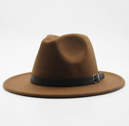 Jazz Hat, Wool Hat, Top Hat, Flat Brim Hat