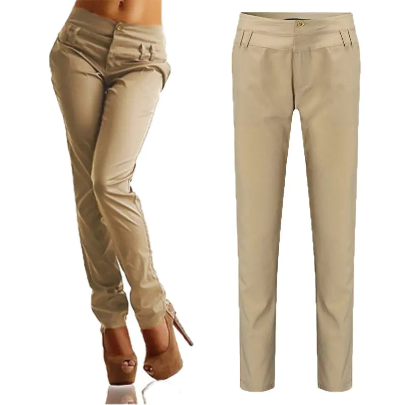 Chic High-Waist Harem Slacks
