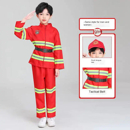 Youth Firefighter Play Costume Kit