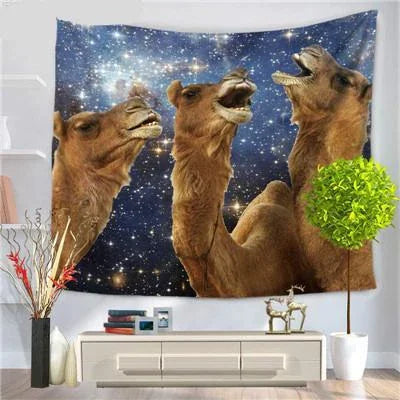 Camel Motif Wall Tapestry