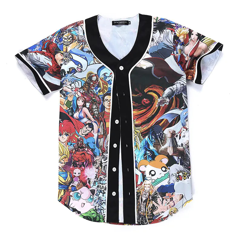 Customizable 3D Baseball Jersey with Creative Design