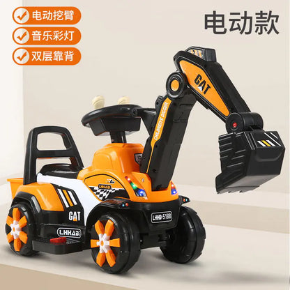 Electric Excavator Toy for Kids Aged 1-3 Years