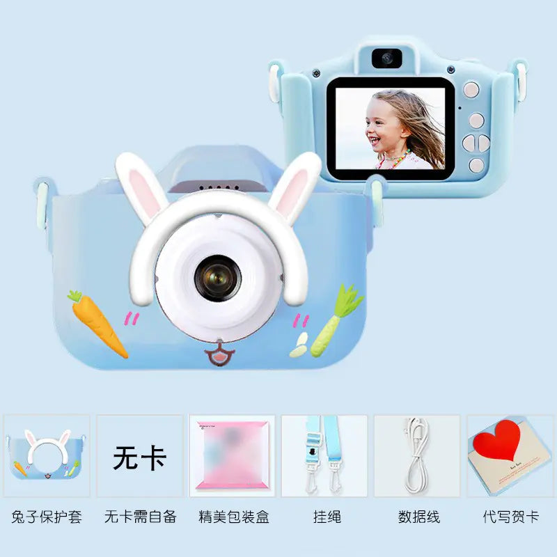 X5S Kids Camera - HD Cartoon Mini DSLR with Dual Lens