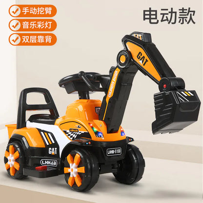 Electric Excavator Toy for Kids Aged 1-3 Years