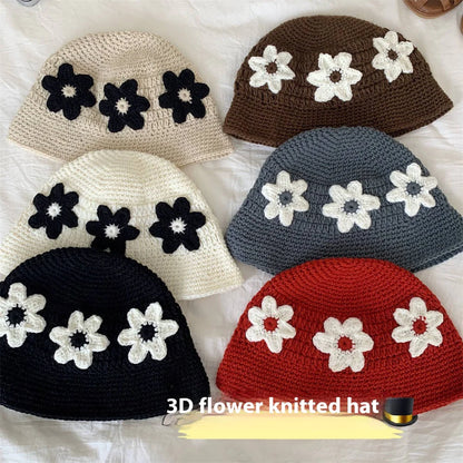 Retro Handmade Floral Bucket Hat