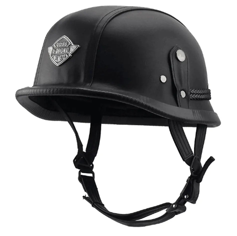 Motorcycle Helmet, Electric Bike Helmet, Leather Steel Helmet