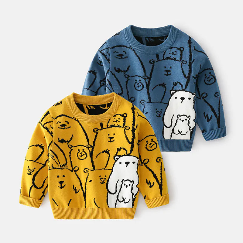 Korean Kids' Cartoon Sweater