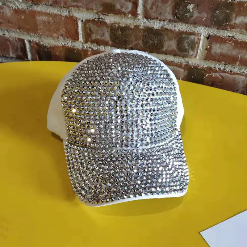Women's Baseball Cap with Rhinestones
