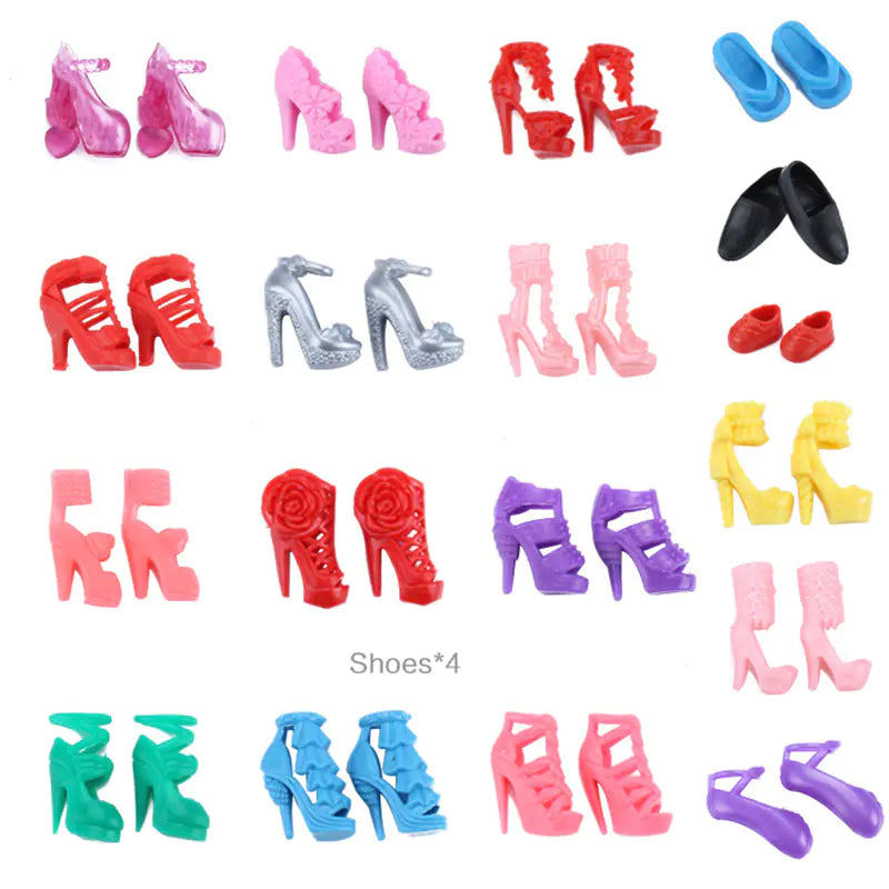 Barbie Dress-Up Accessories Set with 10 Outfits