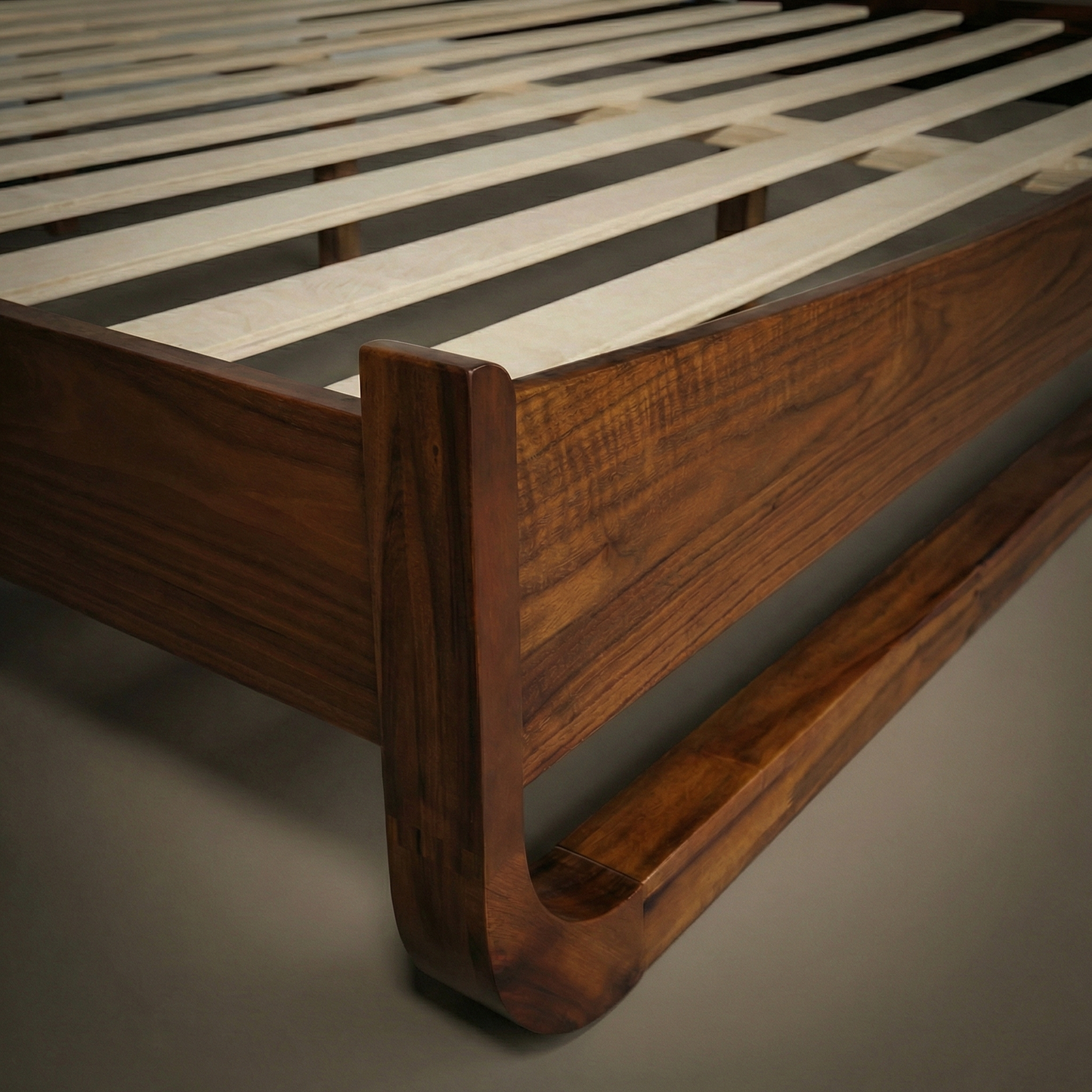 Rorns Sunset Platform Bed Frame With Headboard for Ultimate Bedroom Style