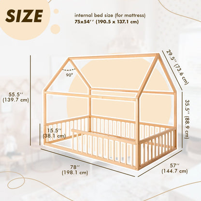 House Bed For Kids and Toddlers from 1 y.o.