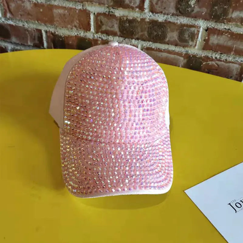 Women's Baseball Cap with Rhinestones