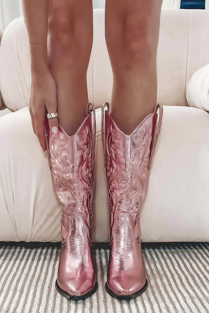 Beautiful PU Leather Sleeve Martin Boots