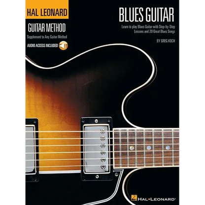 Hal Leonard Guitar Method Blues Guitar Beginner and Intermediate Lessons Learn 12-Bar Blues, Scales and Riffs Tab and Online Audio Play-Along - Paperback