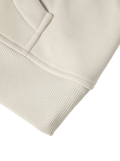 Accent Gold Cropped Half-Zip Sweatshirt