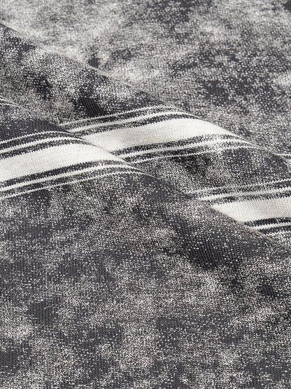 Snow Washed Striped Boxy T-Shirt