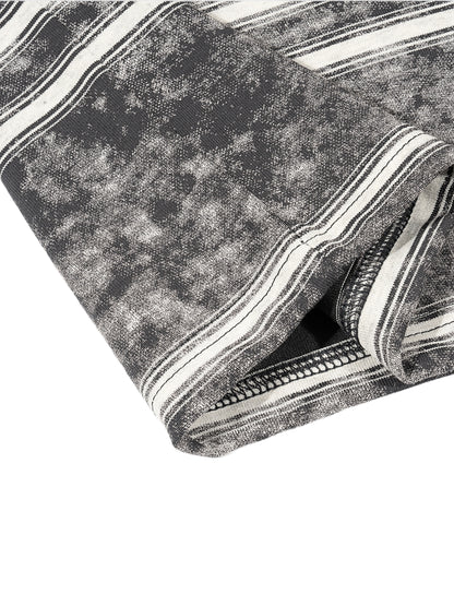 Snow Washed Striped Boxy T-Shirt