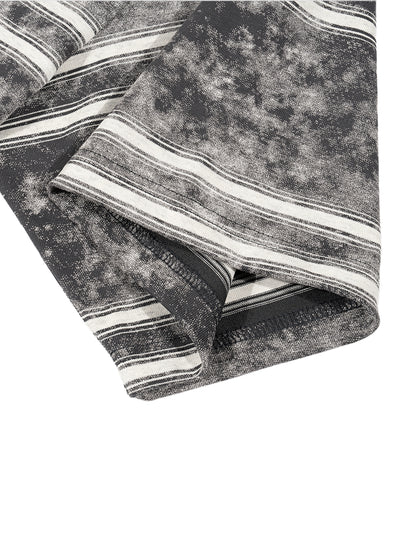 Snow Washed Striped Boxy T-Shirt