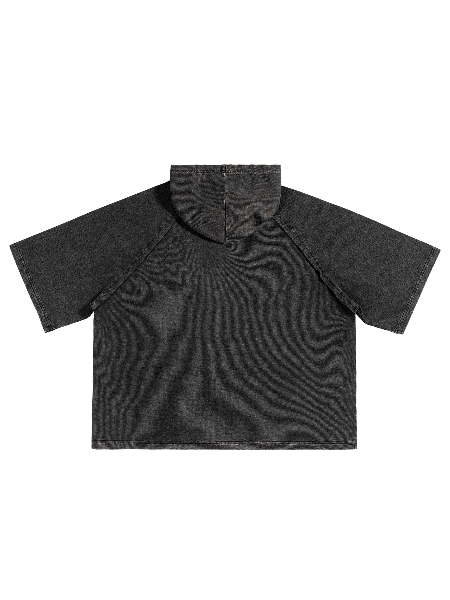 Cross Snow Washed Hooded Boxy T-Shirt