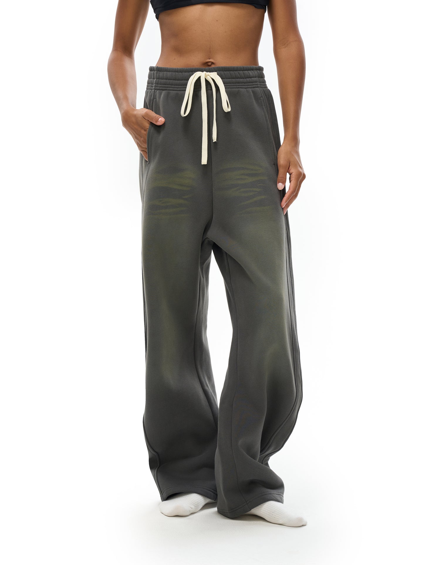 "Daisy Dove" Sunfade Curved Blade Fleece Sweatpants