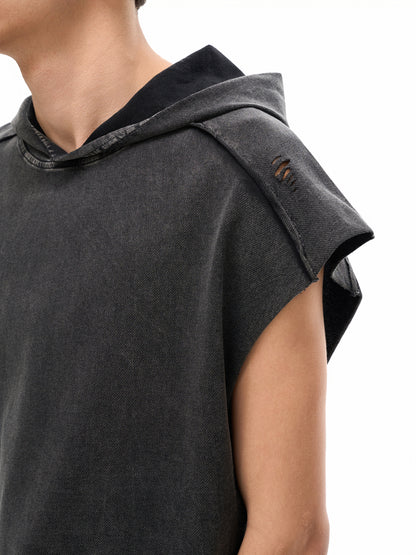 Original Era Classic Snow Washed Boxy Hooded Tank Top