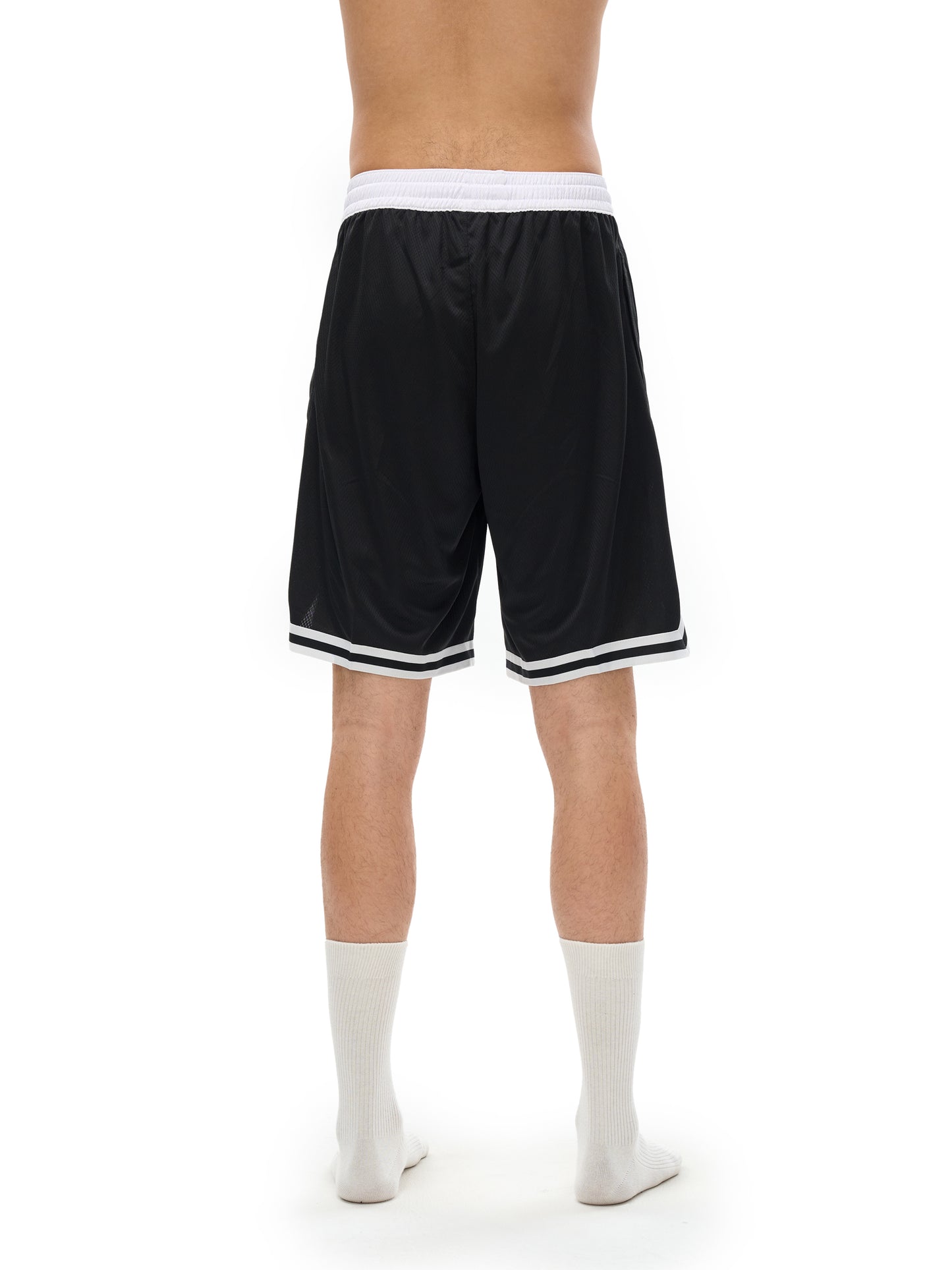 Classic Stripe Trim Basketball Shorts