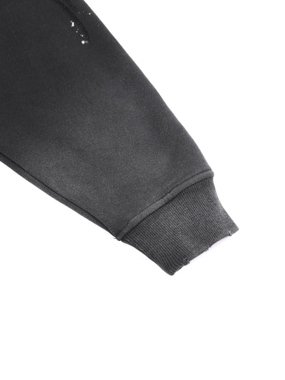 "Honest Lips" Vintage Washed Frayed Fleece Hoodie