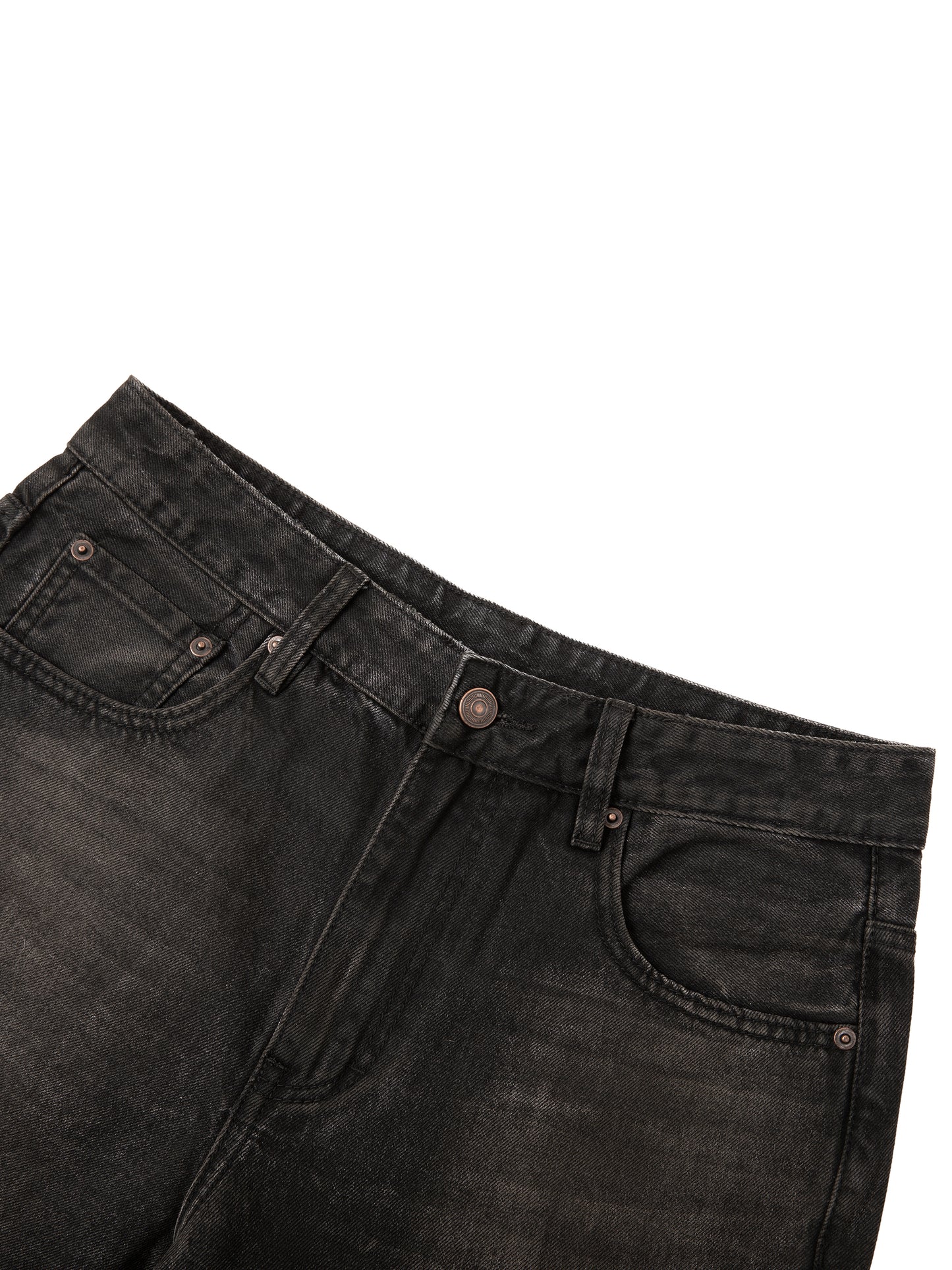 Vintage Wash Heavyweight Denim Jeans