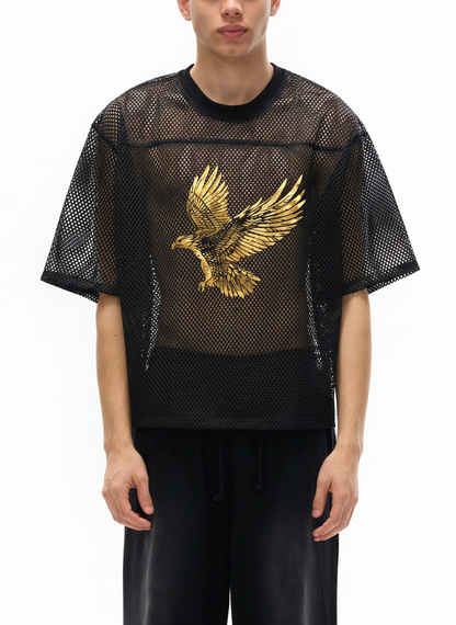 See-through Boxy Net T-Shirt