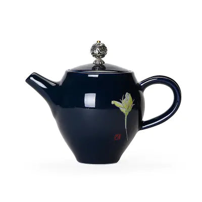 Elegant Blue Ceramic Tea Brewer