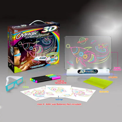 3D Creative Flash Sketcher - Colorful Kids' Toy