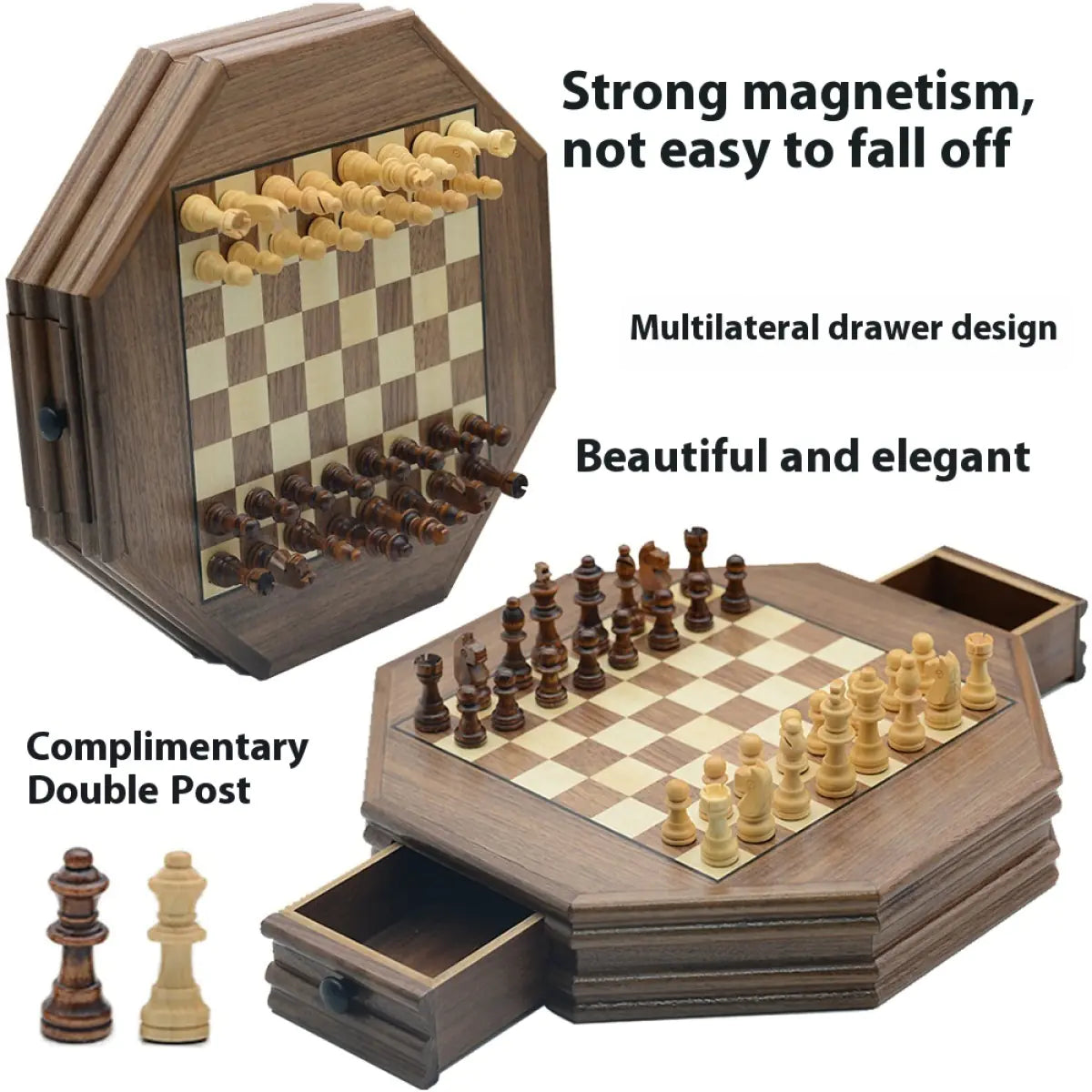 Octagonal Strategy Chess Set – The Original Era