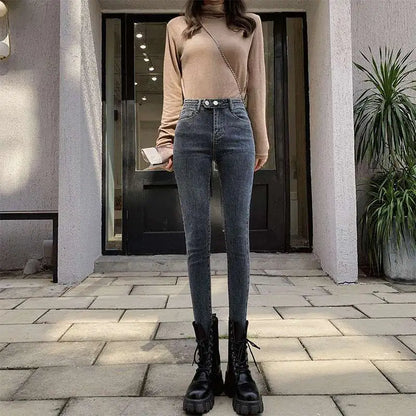 Black Slim Pencil Pants