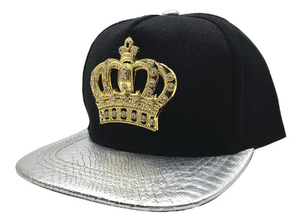Baseball Cap with Crown Metal Logo