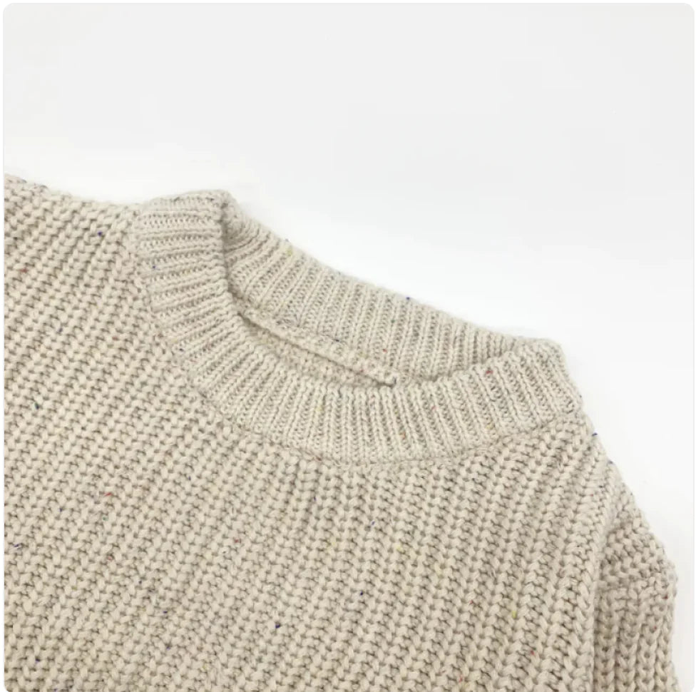 Kids' Cotton Long Sleeve Pullover Sweater