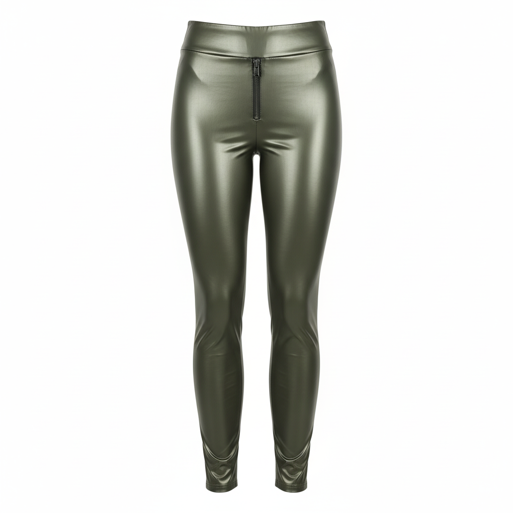 PC Leather Crotch Pants