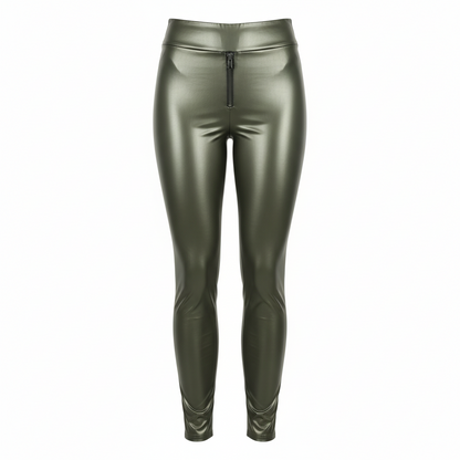 PC Leather Crotch Pants