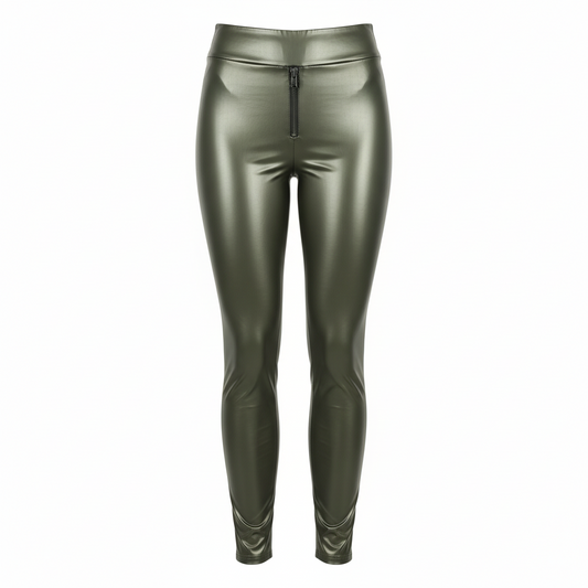 PC Leather Crotch Pants