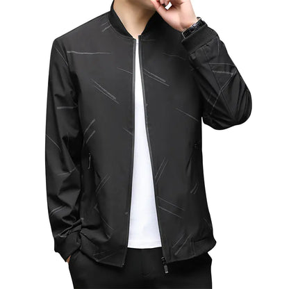 Men's Lightweight Baseball Jacket for Spring/Fall