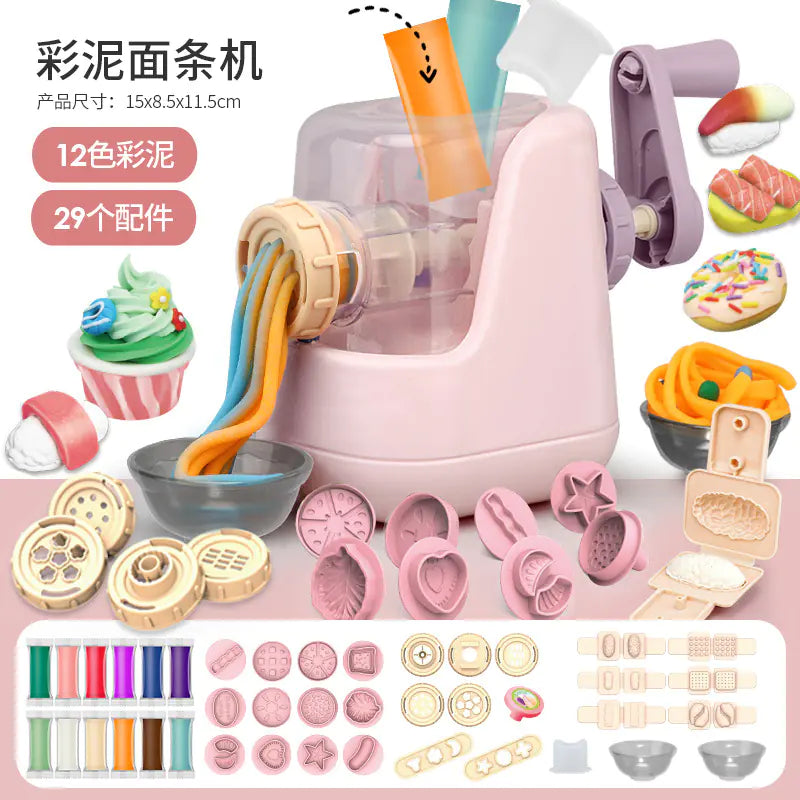 DIY Creative Kids Clay Noodle Make and Molding Set