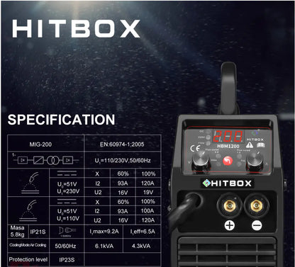 HITBOX 220V Versatile Gasless Welder