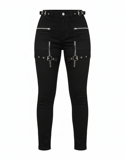 Women's Black Slim Trousers