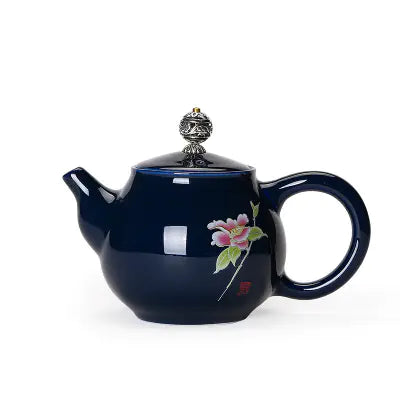 Elegant Blue Ceramic Tea Brewer